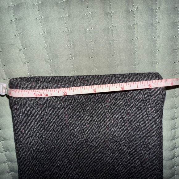 White House Black Market Slim Ankle Pants Herringbone Size 8Pull On Drawstring🖤🩶 - Picture 8 of 14